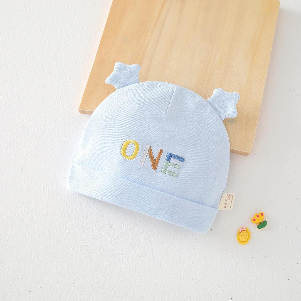 Pure Cotton Double Layer Newborn Hat for 0-3 Months, Suitable for Autumn/Winter