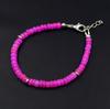 Natural Pink Opal Roundel Beads Bracelet, Ethiopian Multi Fire Gemstone Gift