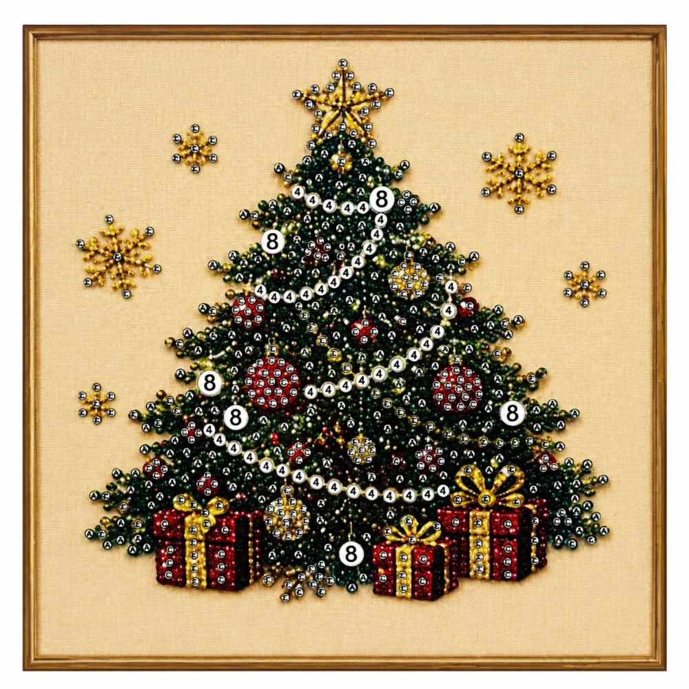 Stressabbauendes Weihnachts-Perlenkunst-Set Weihnachtsmann 3D Perlen-Kunst-Set Heimwanddekoration