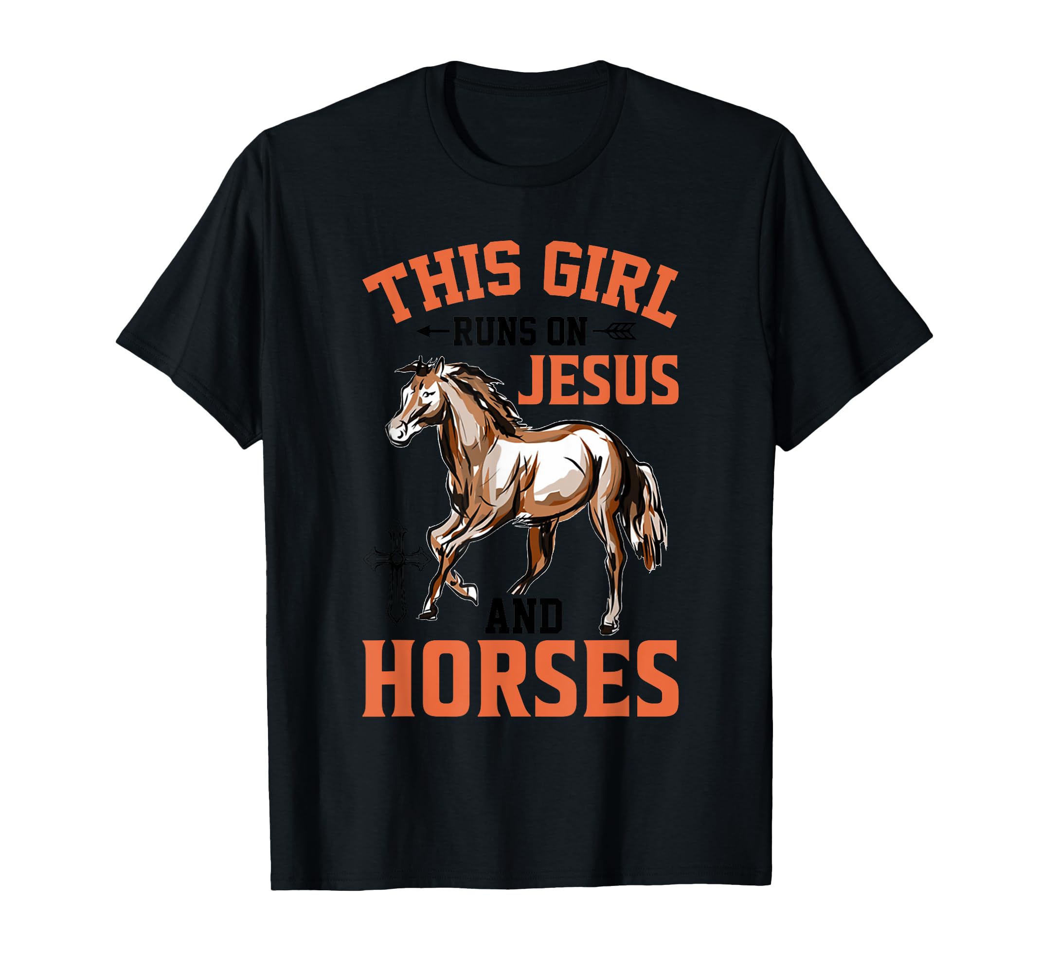 A girl runs over Jesus (T-shirt)