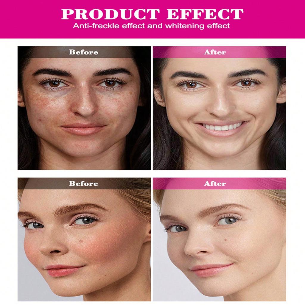 80ml Collagen Acid Cream, Brightening & Spot-Fading Essence, Anti-Wrinkle & Whitening Moisturizer, N
