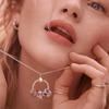 S925 Sterling Silver Color Necklace Collocation Pendant Moments Charms Bead For Women Fit Bracelet