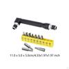 10Pcs Screwdriver Bit 1/4" Hex Socket Wrench Kit Repair Tools Portable Double Head