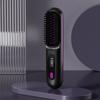 USB Charging Ceramic Hot Comb 360°Anti-Scald Ionic Straight Hair Comb  for Women