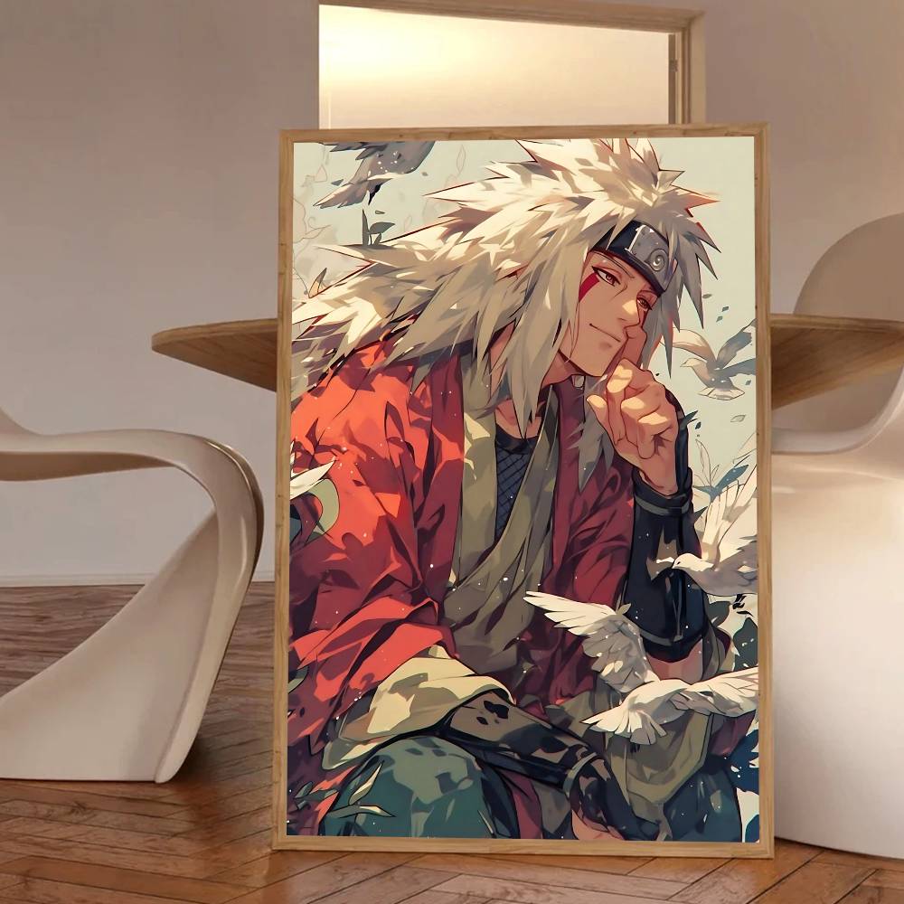 Anime Characters Cool Jiraiya Manga Posters HD Print Vintage Wall Art Decor for Home Study Room
