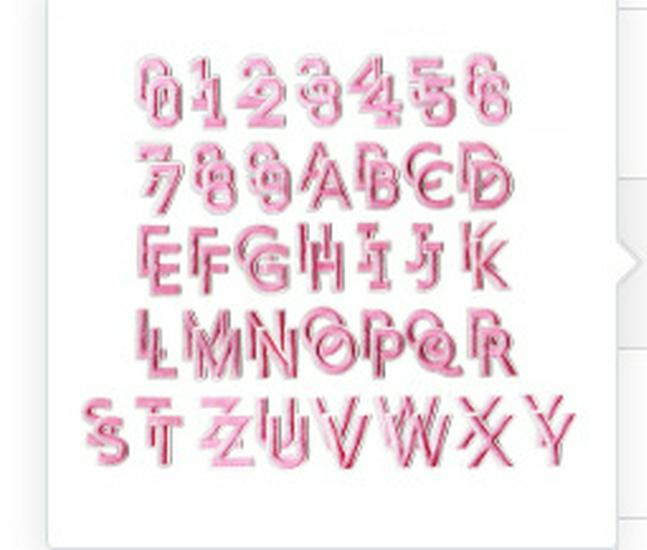 Colorful English Letter and Number Embroidery Patches for Clothing Accessories
