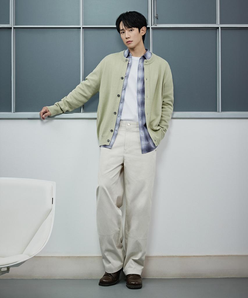 MINDBRIDGE [Couture] Double Knee Wide Pants