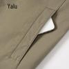 Yalu Men's 100% Cotton Lapel Casual Jacket