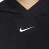 Nike Sportswear Color-Block Fleece Crop Hoodie Women Hoodie Black White DM6360-010