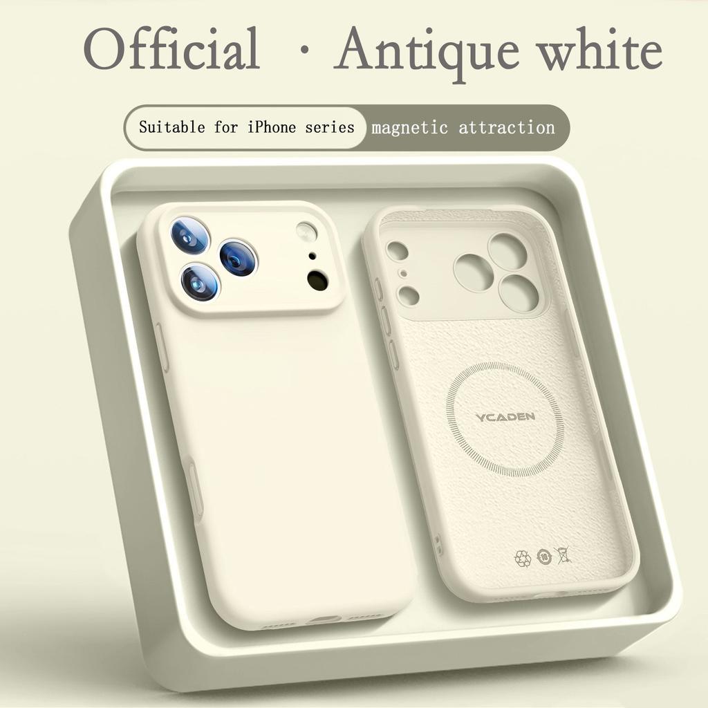 Luxury For Magsafe Liquid Silicone Case For iPhone 17 16 15 14 13 Pro Max 17Pro 16Pro Air Magnetic Cases Cover Phone Accessories