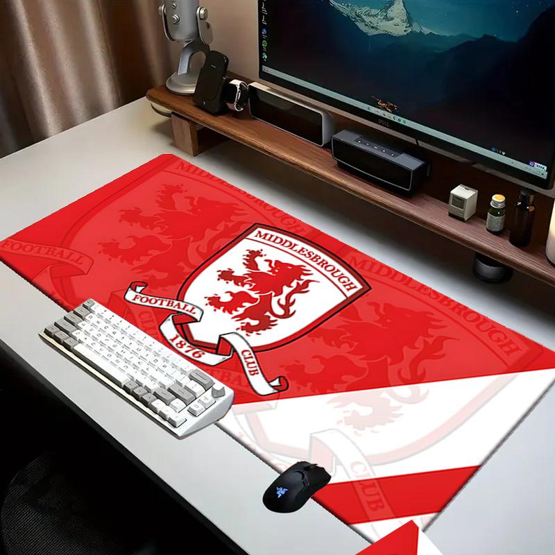 Football Club Middlesbrough Mouse pad Office Desk Mat, Gaming Mouse Pad Mousepad, keyboard pad,Heavy-Duty Non-Slip Rubber Backing, Gift