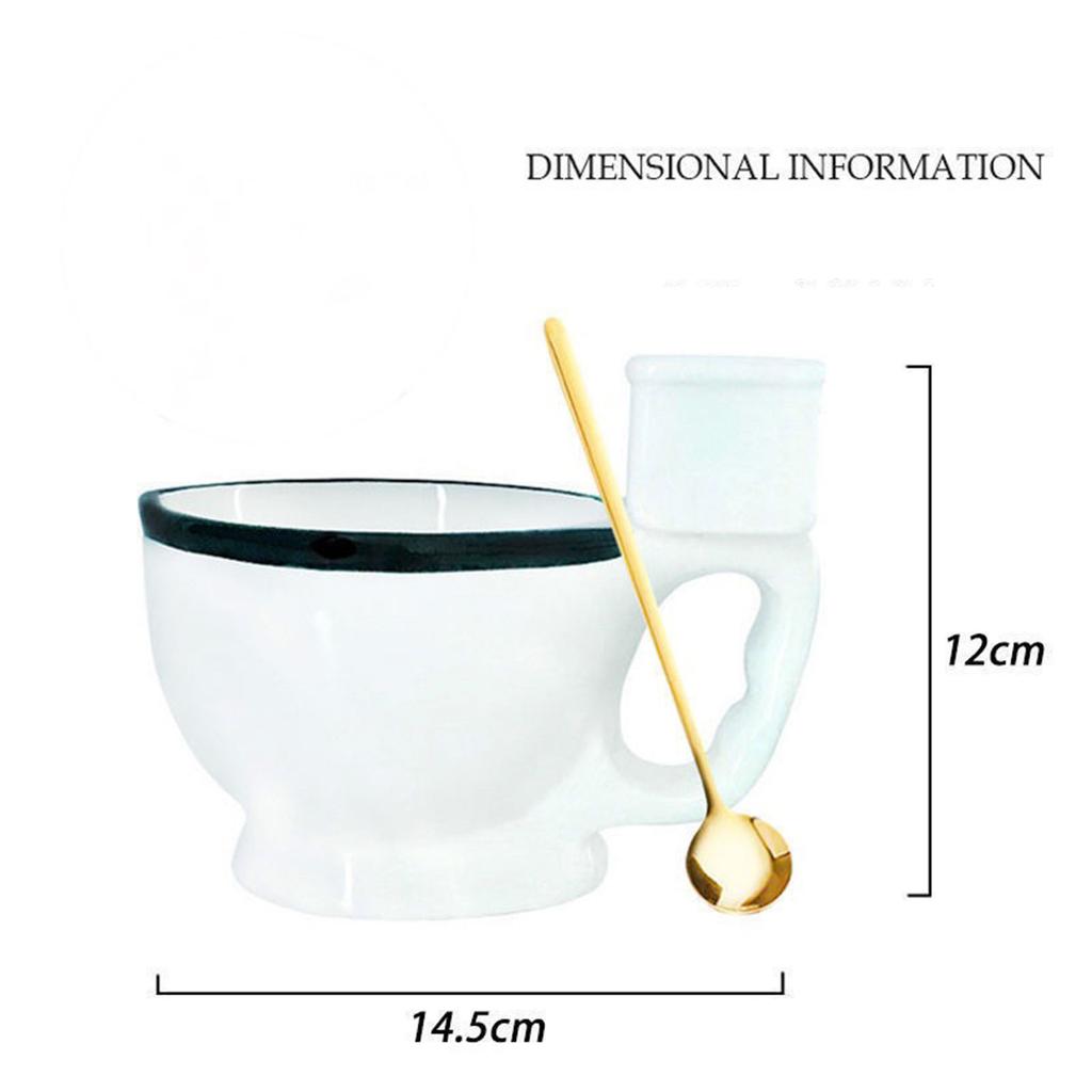 Creative Bathroom Themed Beverage owner 8.8Oz Pottery Great For Adult Present Exchange And Amusing incidents