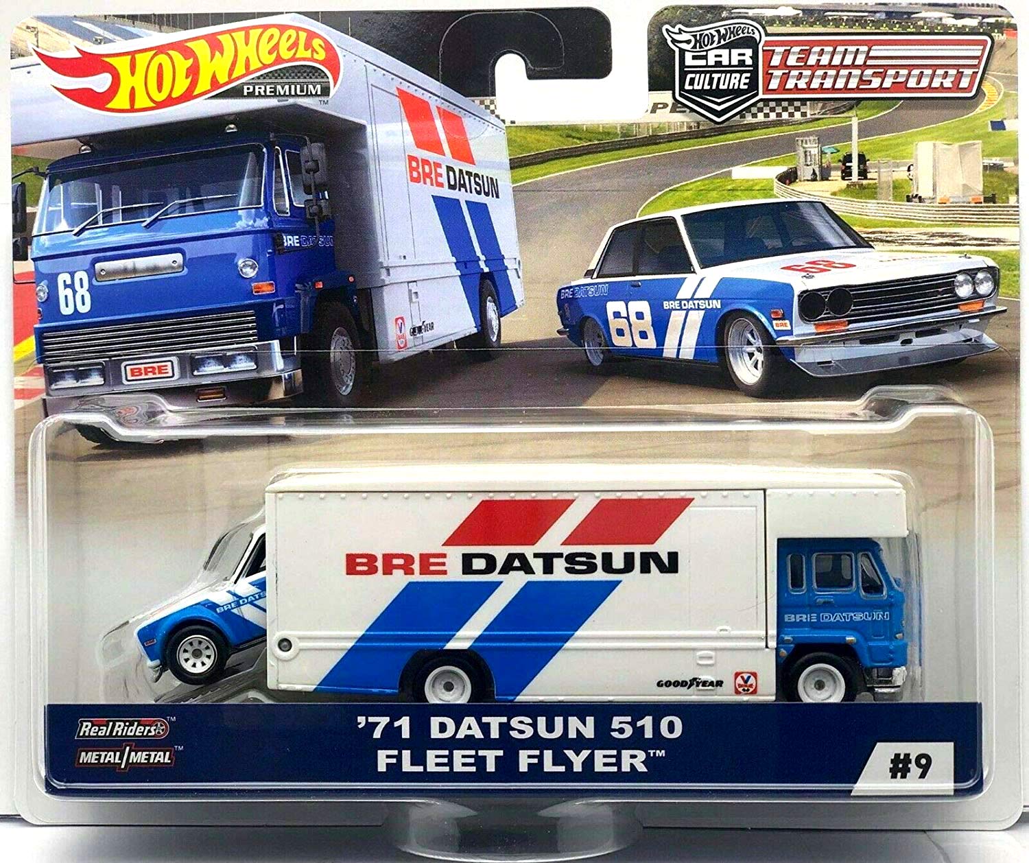 

Командный транспорт HOT WHEELS FLEET FLYER 2019 DUTSUN 510 Hot Wheels BRE Datsun 510 Zeichen 68 #009 71