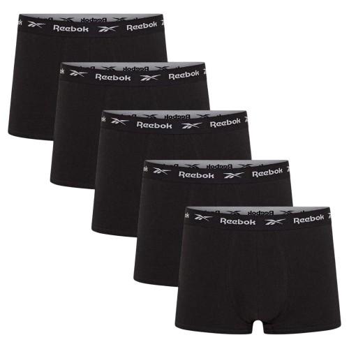 Reebok Calzoncillos tipo bóxer de punto para hombre (Paquete de 5)