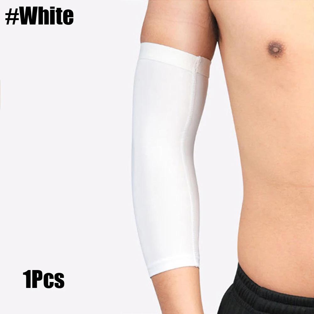 1Pcs Breathable Quick Dry Uv Protection Running Arm Sleeves Basketball Elbow Pad Fitness Armguards Sports Cycling Arm Warmers