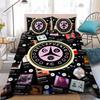 Dellafuente FC Bettwäsche-Set Heimstil Bettwäsche Weiche Baumwolle Wäsche Bett 3-teiliges Set Studentenzimmer Geschenk
