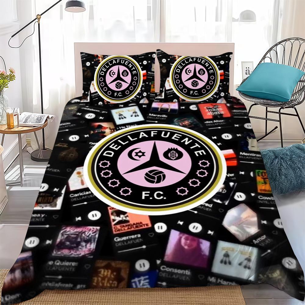 

Dellafuente FC Duvet Cover Set Home Style Bedding Soft Laundry Cotton Bed 3 Piece Set Student Dormitory Gift 135x200cm