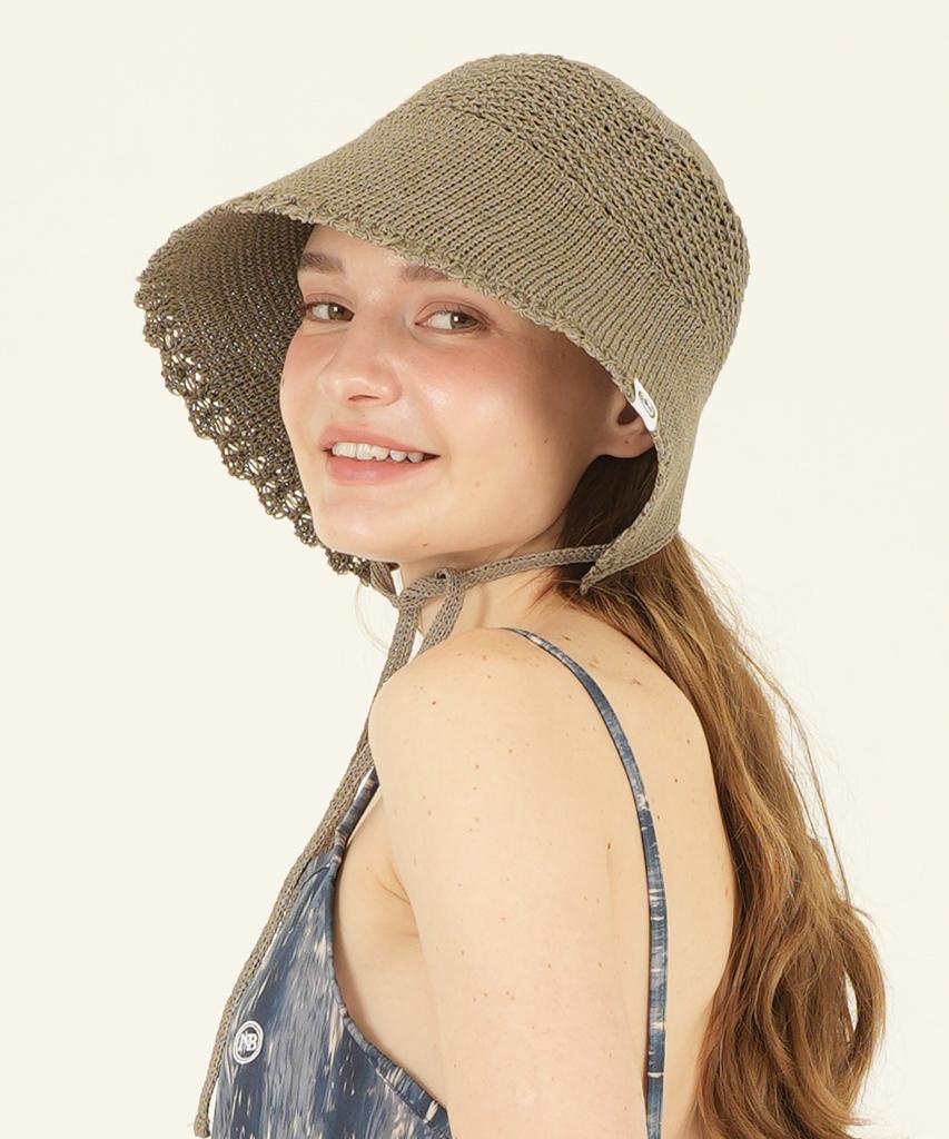 THE-ABON Beach Reef String Bucket Hat Sky Blue
