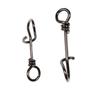 50pcs Strengthend Stainless Steel Quick Lock Snap Spring Clamp Buckle Lure Drop Rigs Connector Saltwater Fishing Accessories