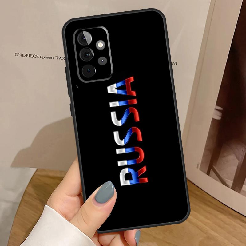Russian Flag Case For Samsung Galaxy A15 A16 A17 A26 A36 A56 A55 A35 A52 A32 A12 A53 A33 A13 A14 A34 A54