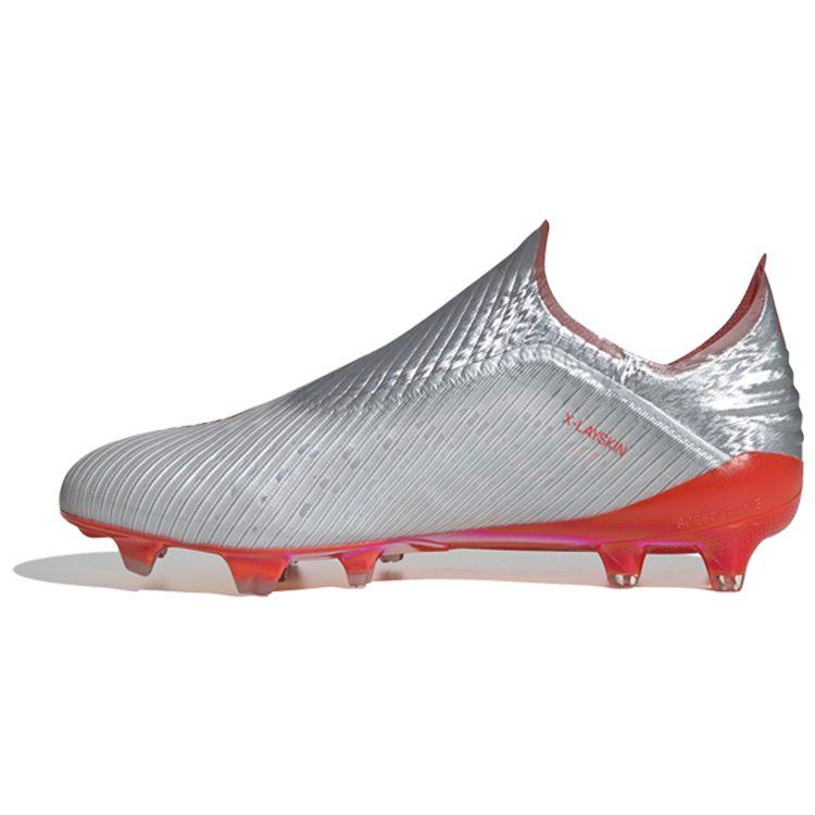 adidas X 19+ FG Scarpe da Calcio per Terreni Compatti Antiscivolo Uomo Rosso Grigio F35322