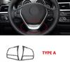 Carbon Fiber Steering Wheel Button Cover Trim For BMW 3 Series GT F30 F34 13-19