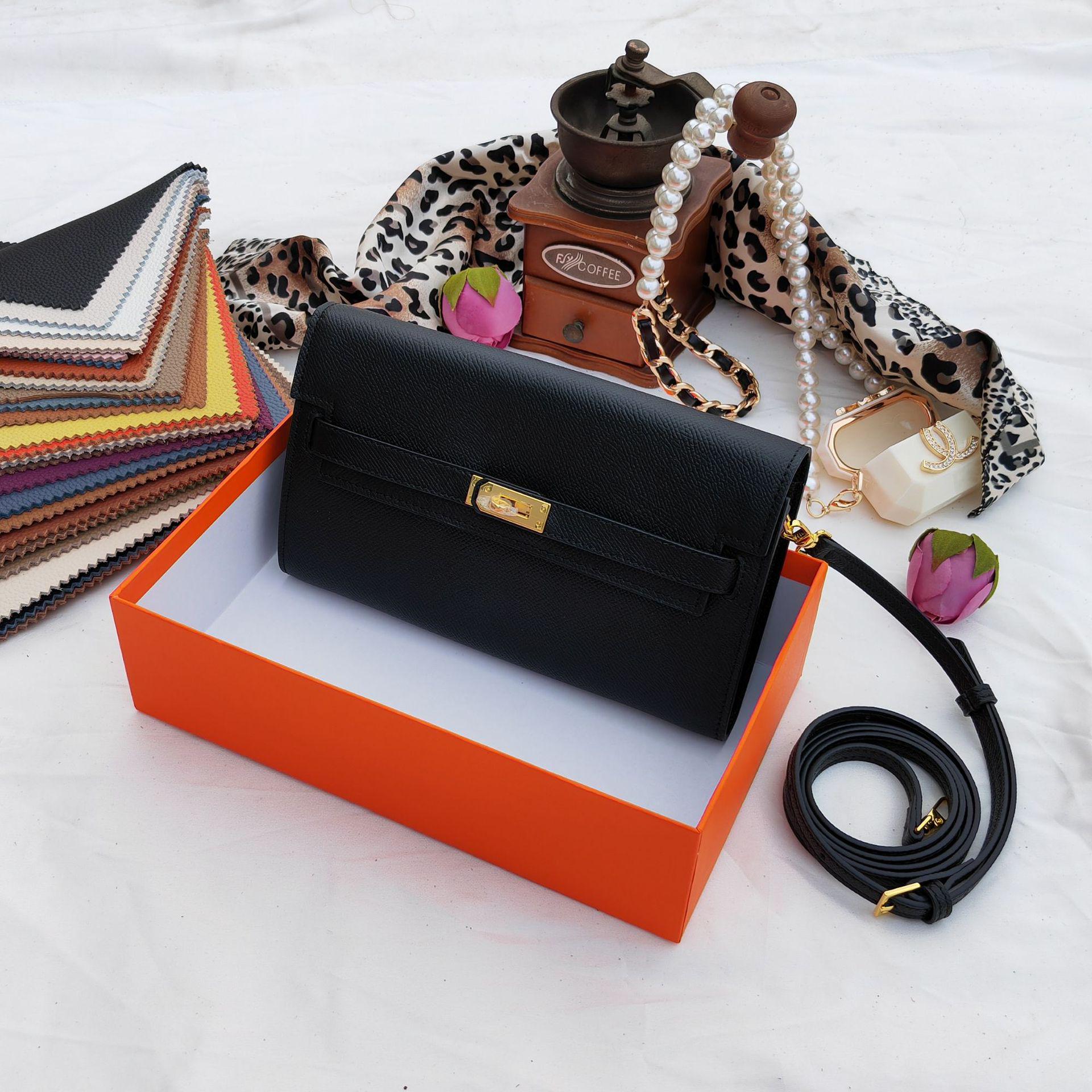 

Женский длинный кошелек из коровьей кожи с рисунком пальмы 2025 года с несколькими отделениями для карт