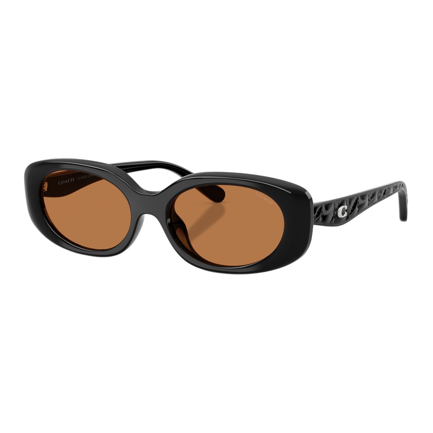

Coach Classic C Logo Oval Sunglasses Unisex sunglasses Black 0HC8443D-500273 54,Black