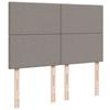 Vidaxl Letto Continentale Con Materasso, Taupe, Tessuto, 140X190 Cm