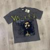 Meichao Vale New Retro Character Print Summer High Street Men and Women Loose Casual Wash Old Short Sleeve T-shirt
