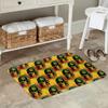 Bob Marley Reggae rutschfeste Fußmatte Bodenmatte Sandkratzmatte Teppich für Kücheneingang Haus Badezimmer Wohnzimmer Fußmatte