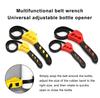 2 Pieces Multipurpose Rubber Strap Wrench Professional Simple Opening Wrenches Adjustable Belt Spanner Accessory