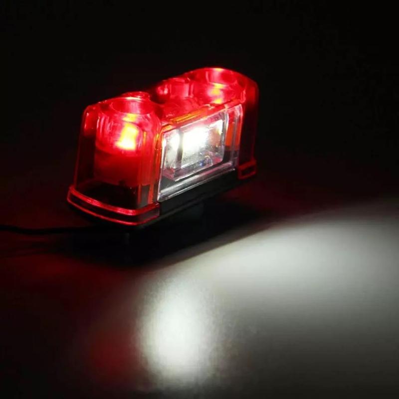 12V 24V Car LED License Number Plate Light Lamp Waterproof Truck License Plate Rear Tail Light Replacement Accessories