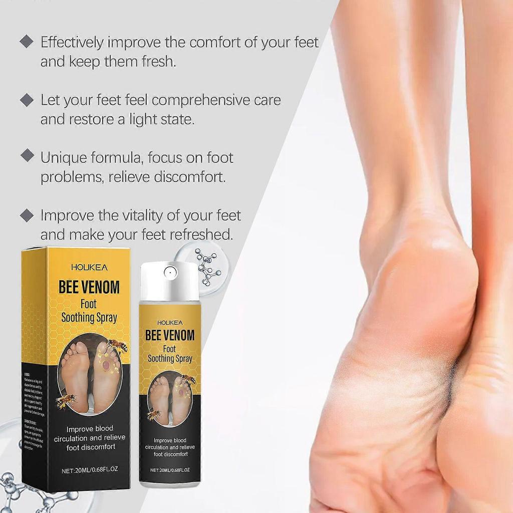 Houkea Foot Care Soothing Spray - Gently Moisturizes And Protects Foot Skin, Massages The Soles To Relieve Discomfort