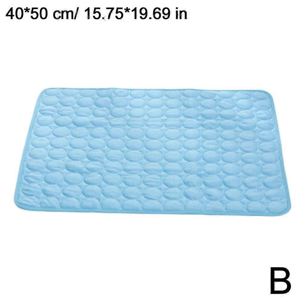 50X40 Pet Cooling Mat Summer Cool Dog Pad Pet Cat Cooling Pad Breathable Ice Silk Cat Bed Pet Supplies Summer Dog Pad