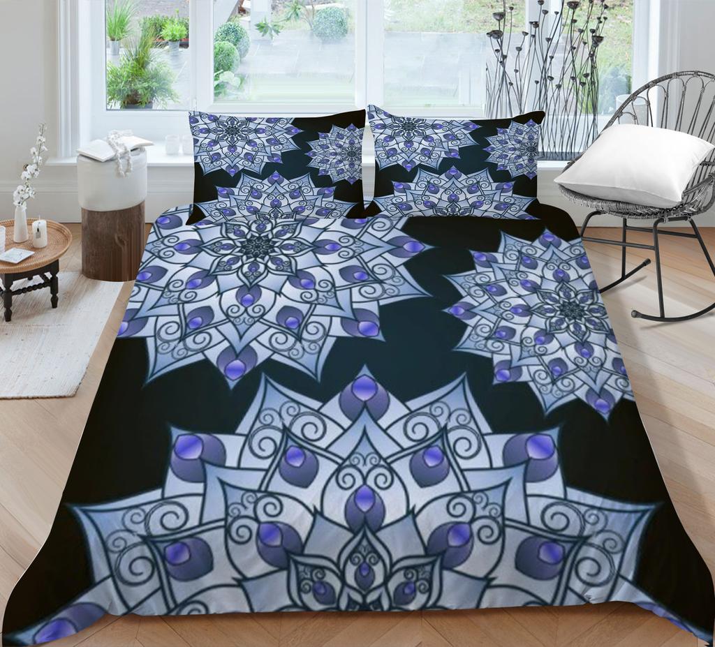 Duvet Covers with Pillowcase Home Textiles Bedding Suit Bohemian Printed Quilt Cover Set Fashionable Bedding Suit