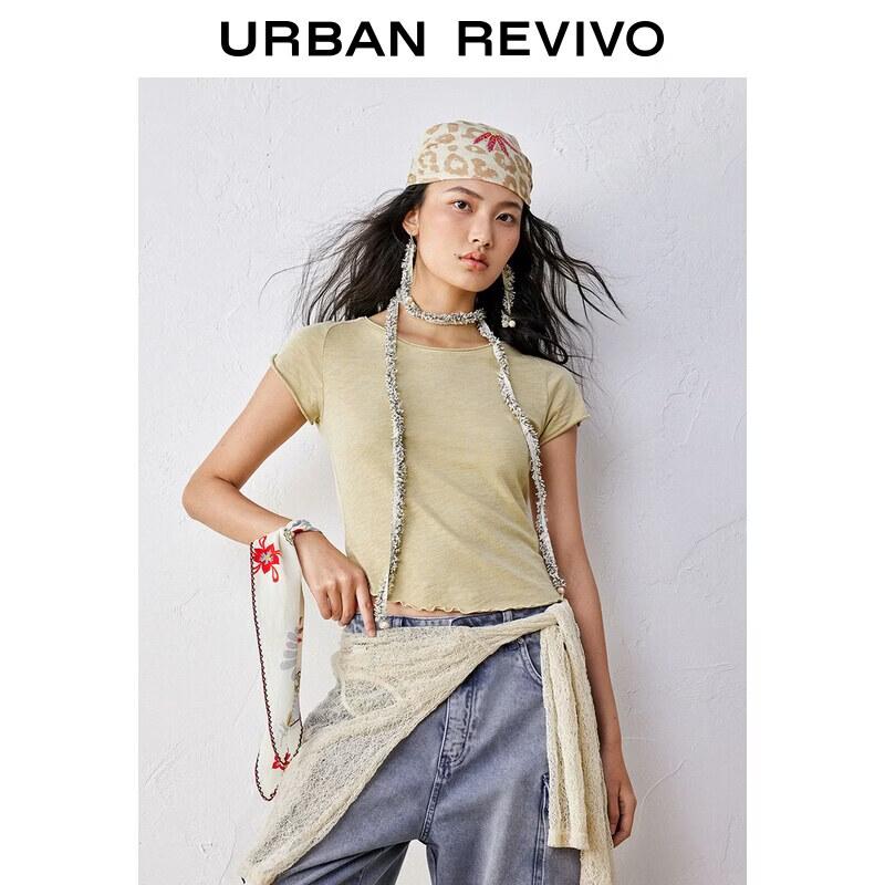 UR Women s Casual Rolled Edge Short T-shirt M