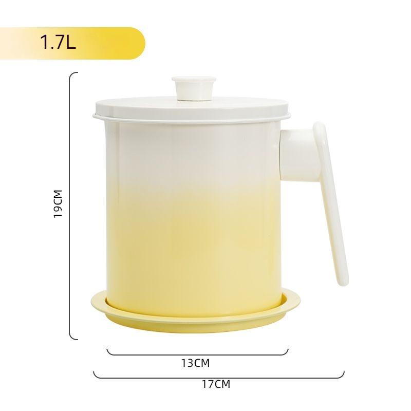 Stainless Steel Oil Strainer Large Capacity Oil Storage Tank Cooking Tools Leakproof Oil Tank Jug Filter Oil Residue