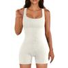 2023 Women's Ribbed Short-Sleeve Yoga Jumpsuit – Summer Fitness One-Piece