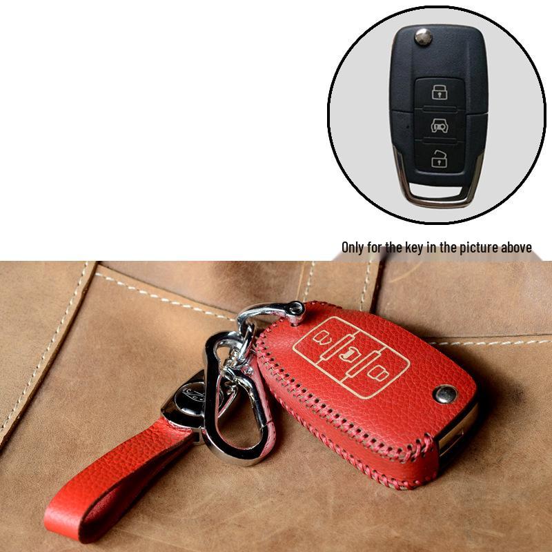 Genuine Leather Key Protector for Luxgen U7/MPV Big 7 and U6 Na 5/S5