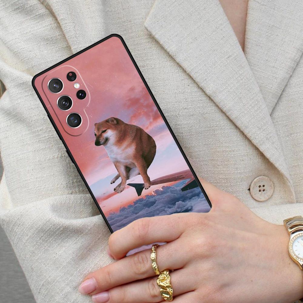 Doge Meme Kabosu Cell Phone Case for Samsung Galaxy S26 Ultra S25 S24 S23 S22 S21 S20 Note10 Cover