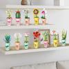 Micro Building Blocks Flowers Toys DIY Home Desk Plant Series Decoration Potted Simulated Flowermodel Set Children's Toys Gifts