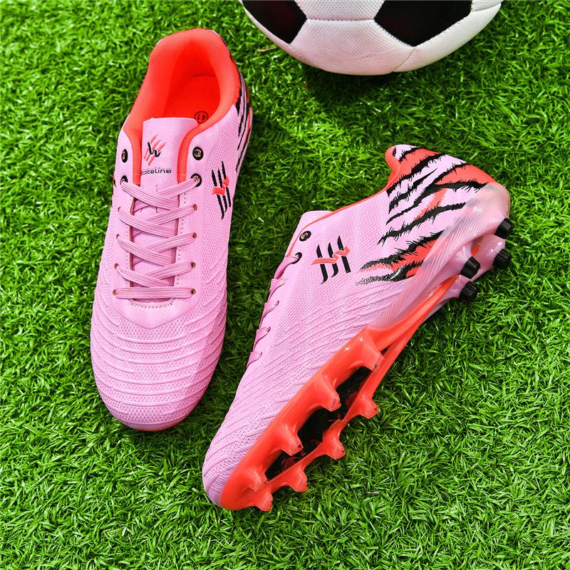 New Men'S Ag Spikes Competition Football Shoes Tf Broken Nails Student Outdoor Sports Grass Professional Football Shoes