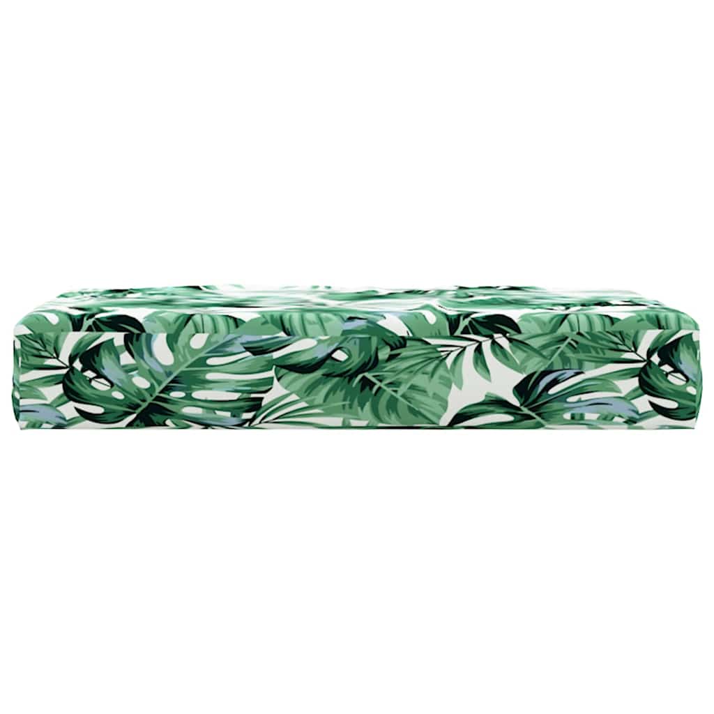 Pallet Cushion with Leaf Pattern 60 X 60 X 9.5 Cm Oxford Fabric