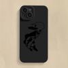Line Fishing Man Pattern Silicone Phone Case For iPhone 17 16 Pro Max 15 14 13 Mini 12 11 17Air 16E X XR XS 8 7 Plus Soft Cover