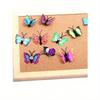 10 Pcs Butterfly Thumbnails, Decorative Thumbnails, Butterfly Thumbnails, Photo Wall Cork Colored Cute Thumbnails Back To School