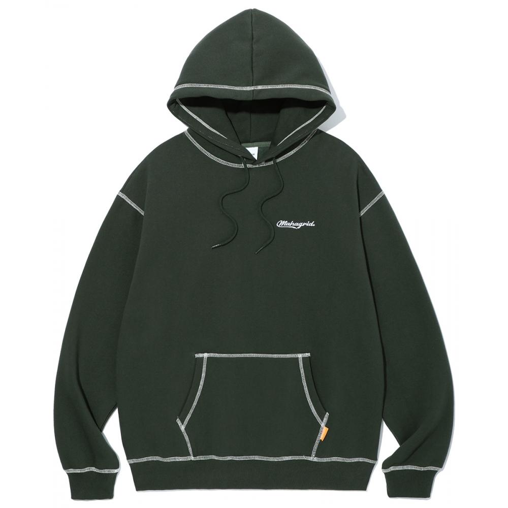 

MAHAGRID CONTRAST STITCH HOODIE GREENMG2CFMM427A
