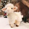 Simulation Kawaii Cute Animal Sheep Plush Toy Lamb Doll Cute Bell Alpaca Toy High Quality Toy