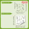 Green Leaf Wall Decals Removable Botanical Peel And Stick Stickers Minimalist Plant Decor For Bedroom Living Room