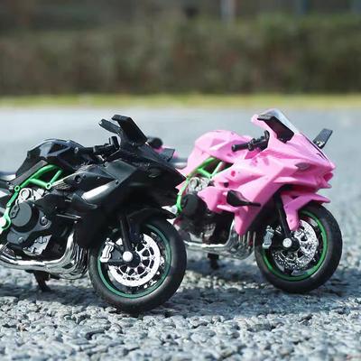 1:18 H2 R Ninja hx816 Statische Druckgussfahrzeuge Sammlerstücke Hobbies Motorradmodell Spielzeug für Kinder Geschenke Dekoration